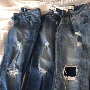 3 pairs of jeans from garage